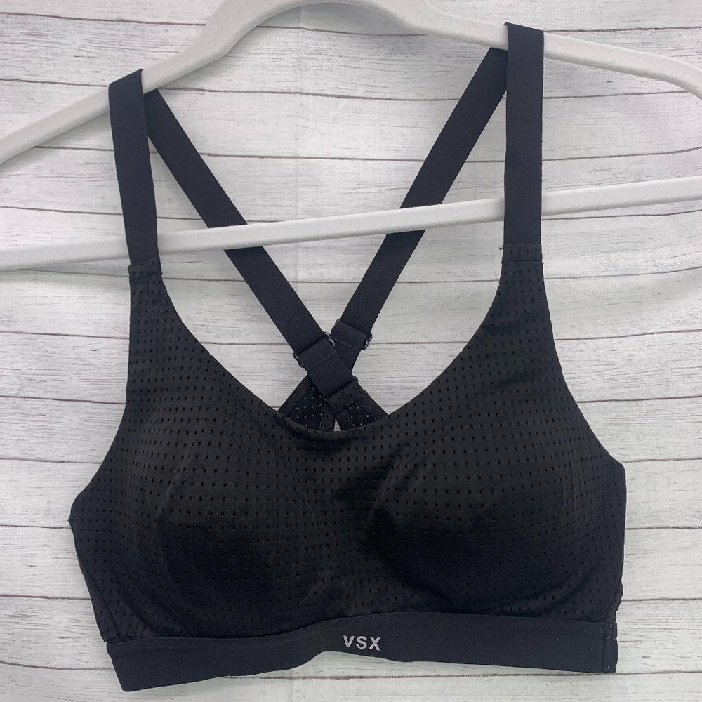 Victoria's Secret VSX Sports Bra Mesh Black 32B